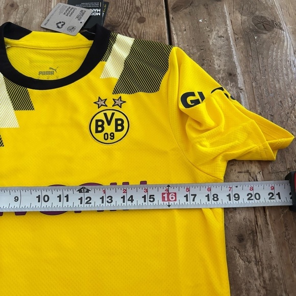 NWT PUMA BORUSSIA DORTMUND 22/23 REPLICA CUP Soccer Jersey - Picture 11 of 14